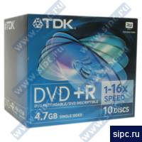  DVD+R 4,7Gb TDK 16x Jewel (10 )