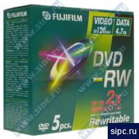  DVD-RW 4,7Gb Fuji 2x Jewel (5 )